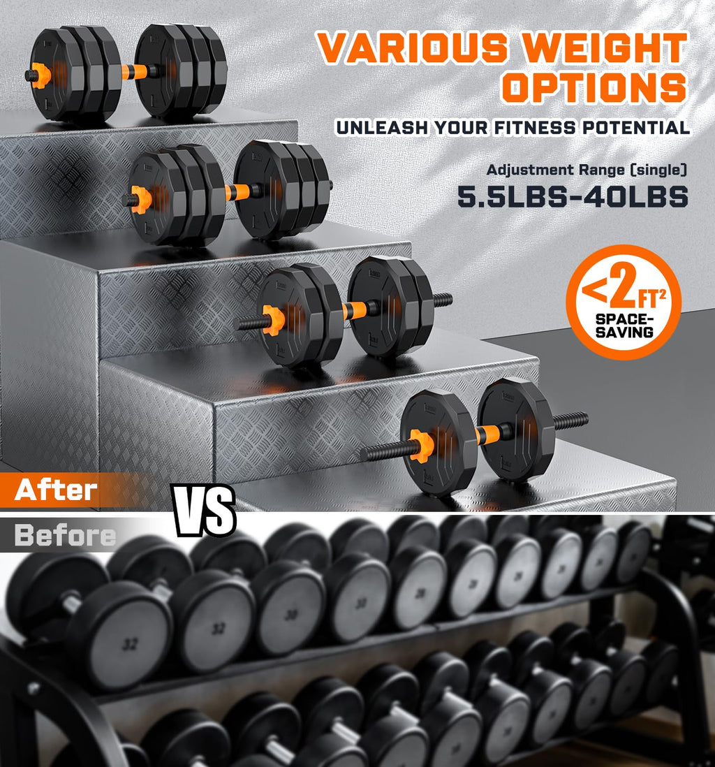 Adjustable Dumbbell Set with Connector K63010