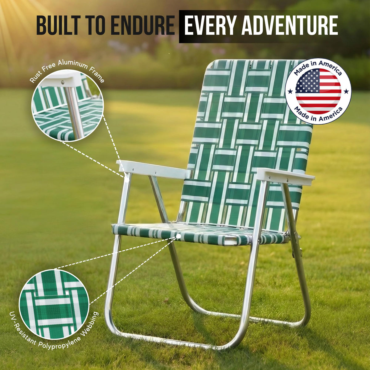 Folding Aluminum Outdoor Patio Lawn Chair T7902