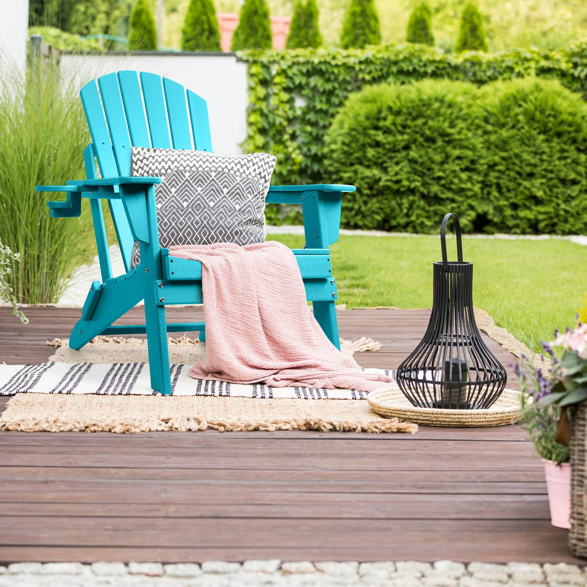 Oversized Folding Adirondack Chair Set of 2 W91217