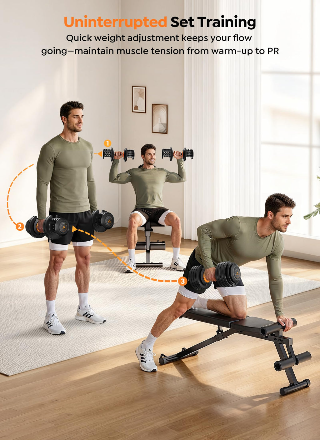 Adjustable Dumbbell Set of 2 W74095