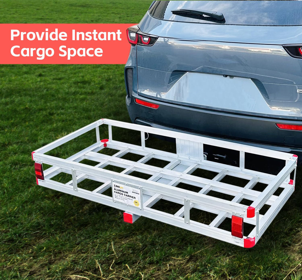 Aluminum Cargo Carrier 500 lb Capacity for 2" Hitches Y80136
