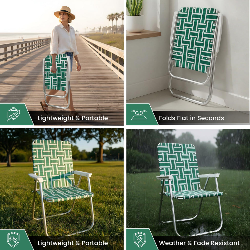 Folding Aluminum Outdoor Patio Lawn Chair T7902