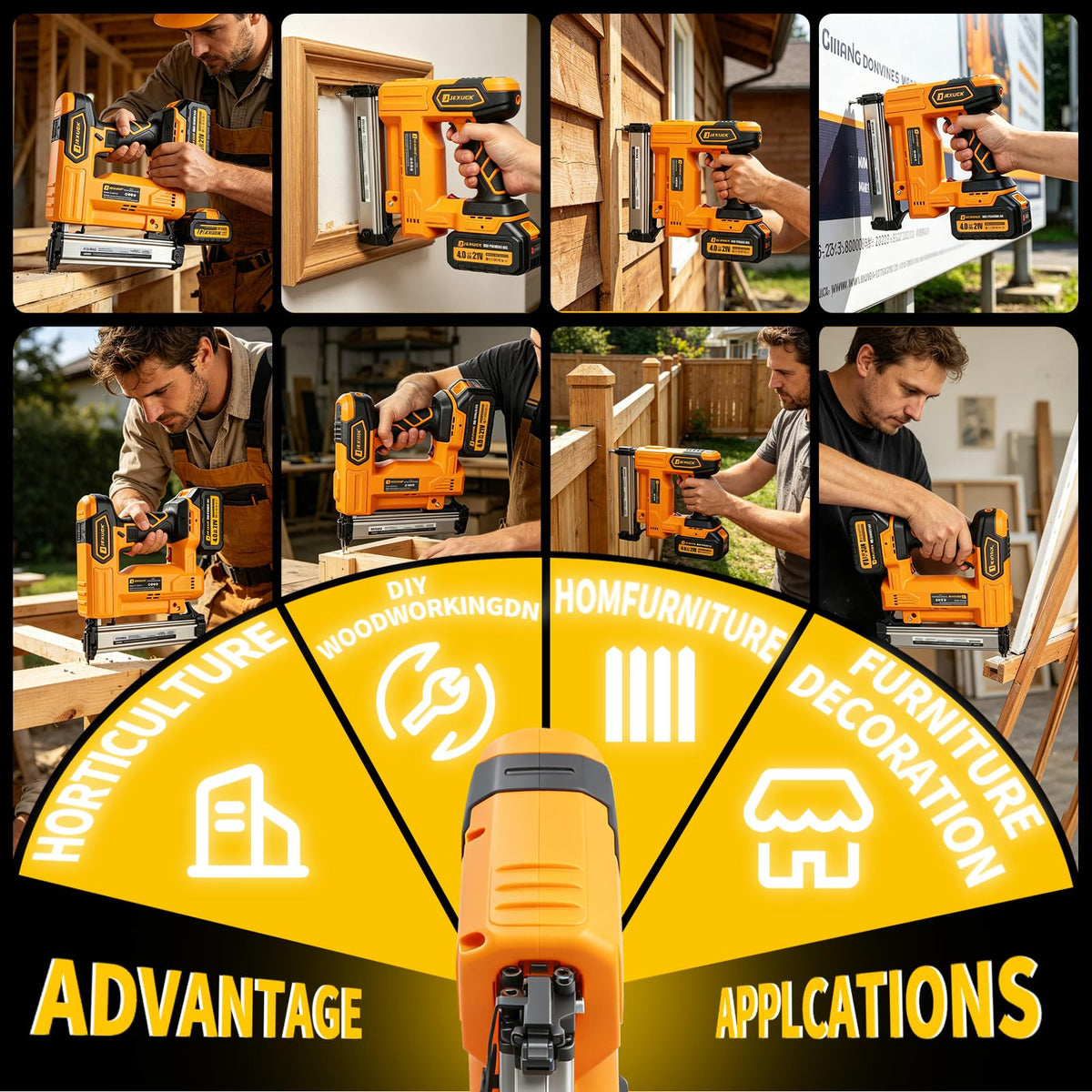 Cordless Nail Gun with Battery W2681