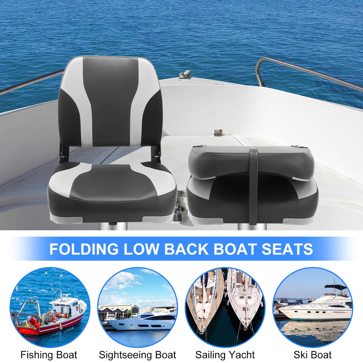 Folding Boat Seat 2 Pack V22108