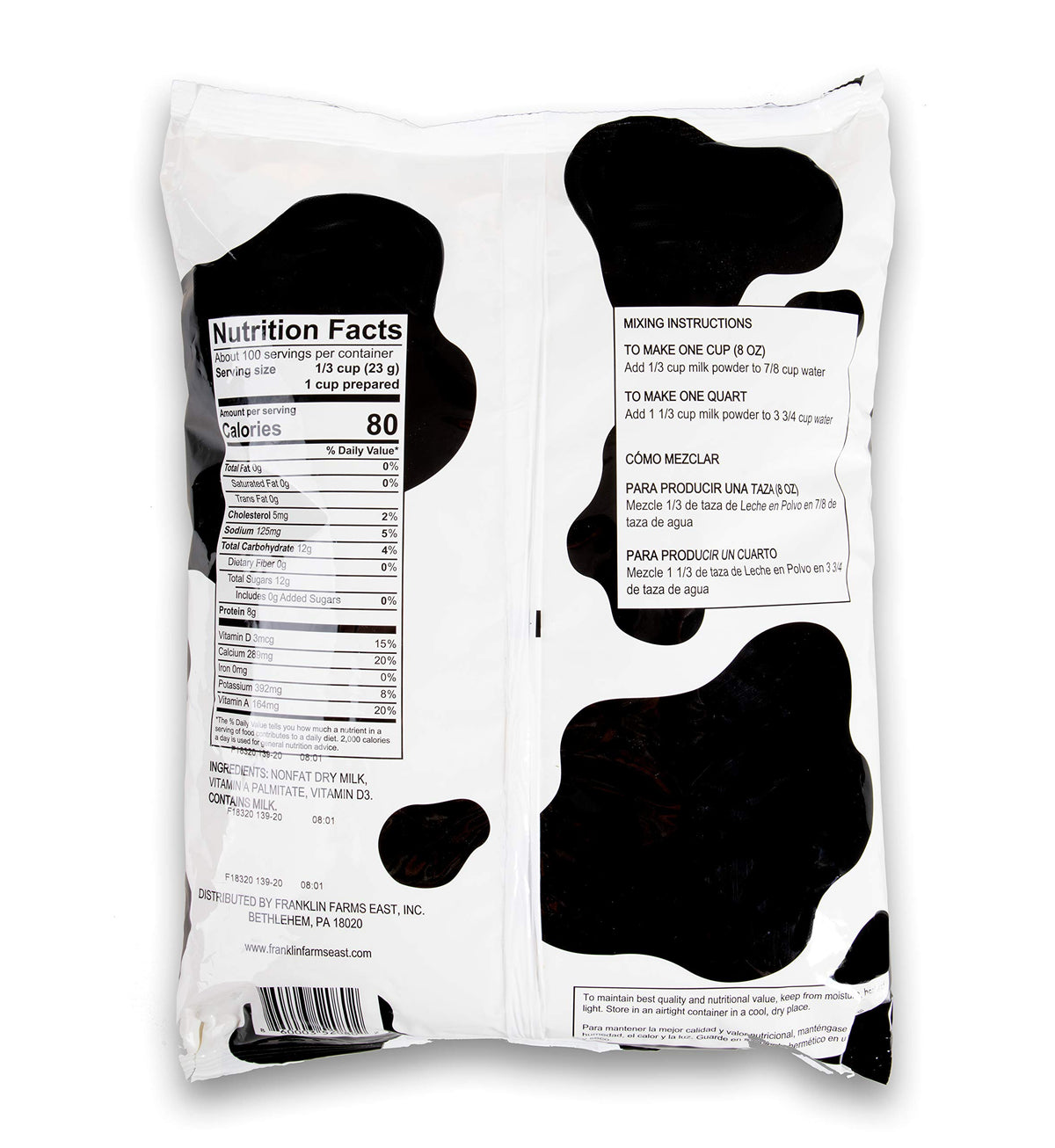 Instant Nonfat Dry Milk 5 Pound Bag X23211