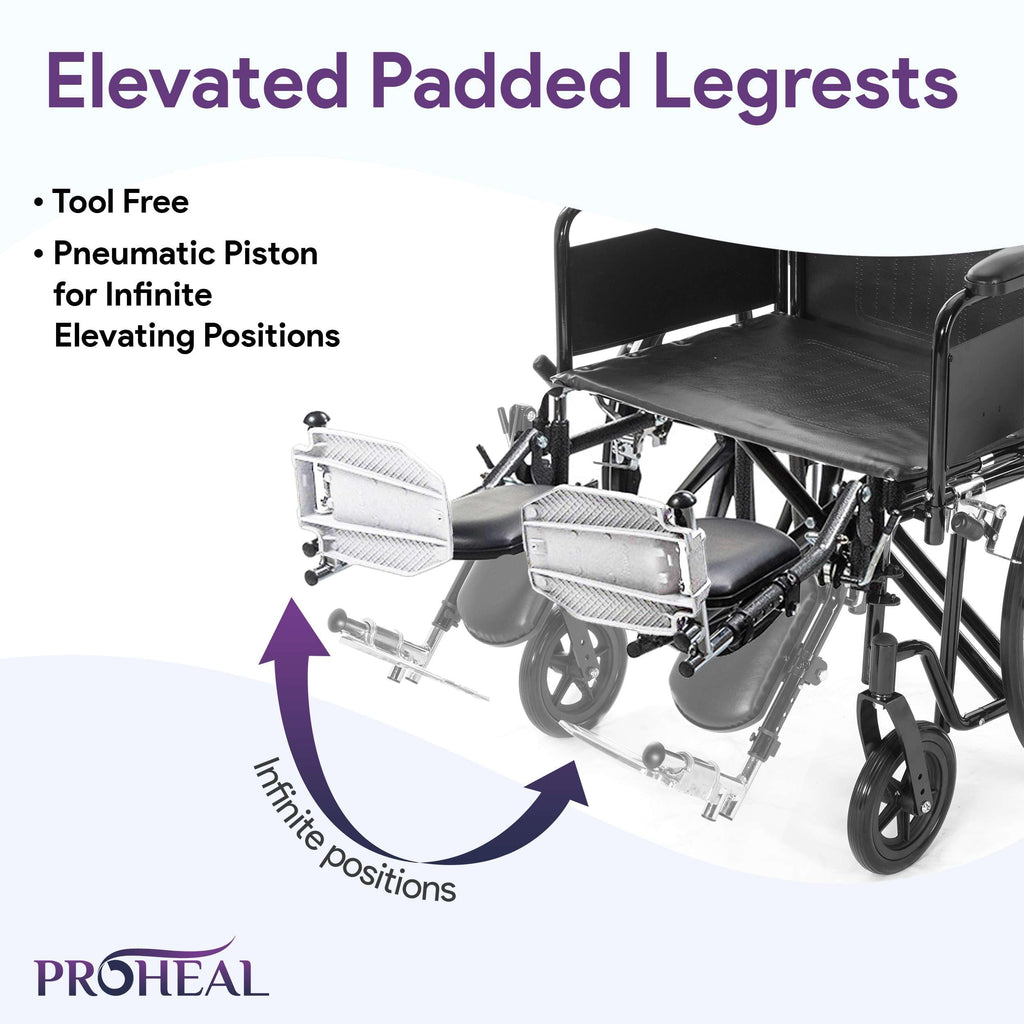 24" Heavy Duty Bariatric Wheelchair O153402