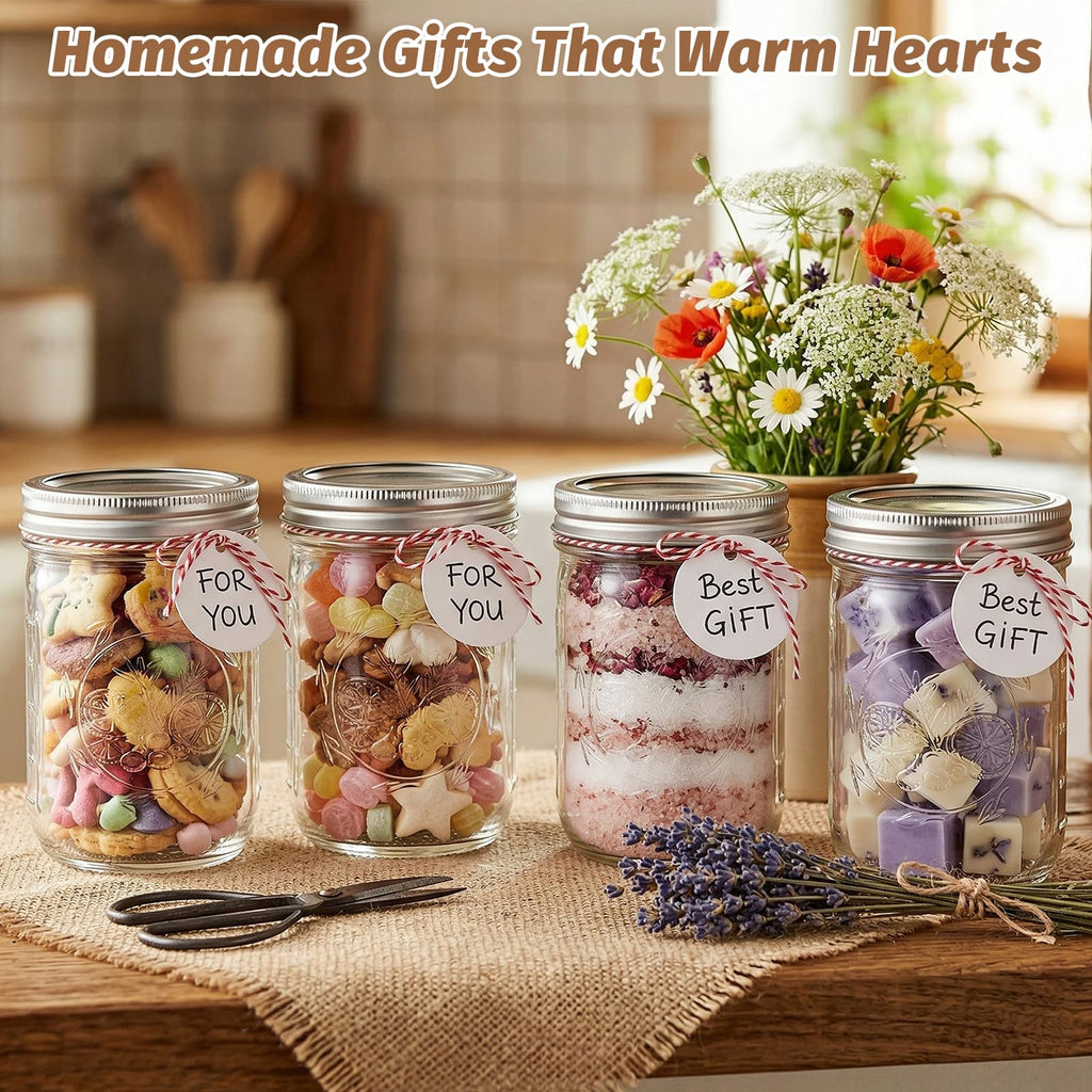 16 oz Wide Mouth Mason Jars 6-Pack with Lids I27107