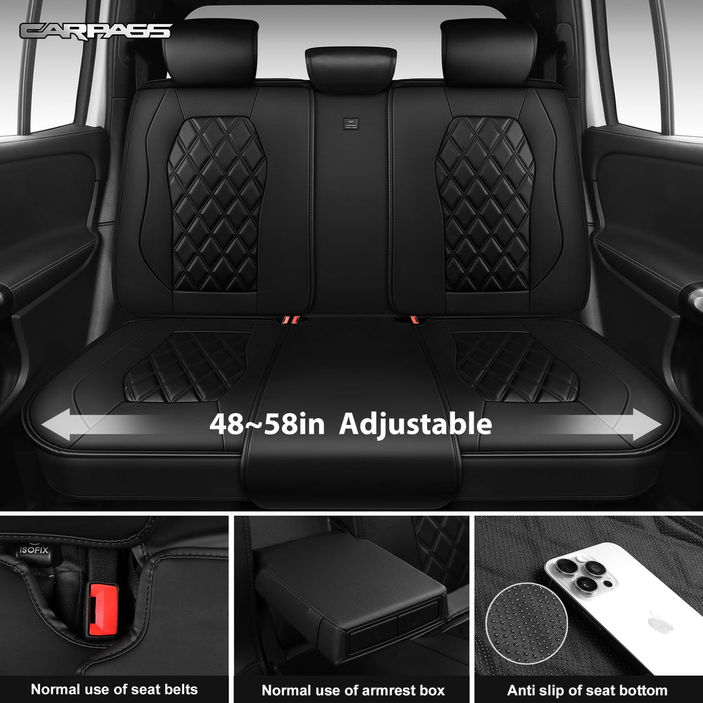 Nappa Leather Car Seat Covers Full Set I2520