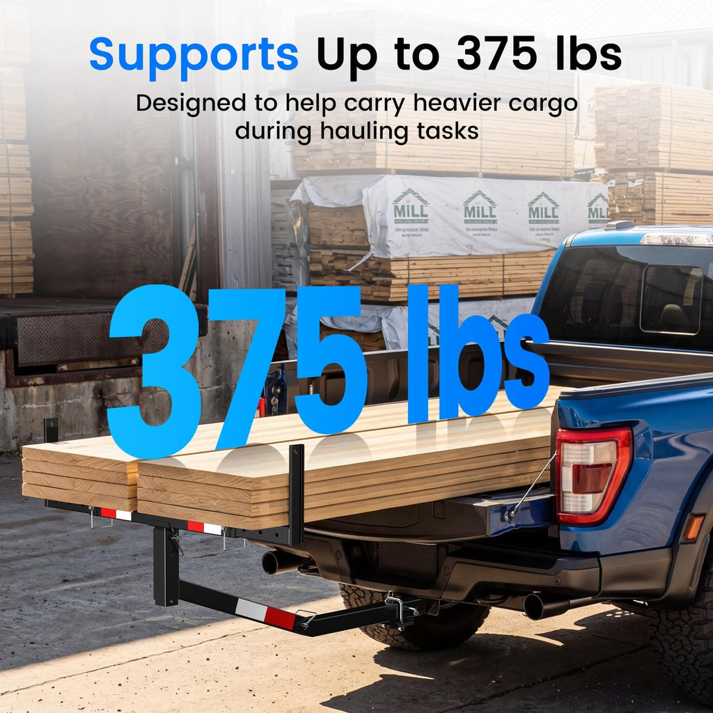 Truck Bed Extender Hitch Mount with Flag E691