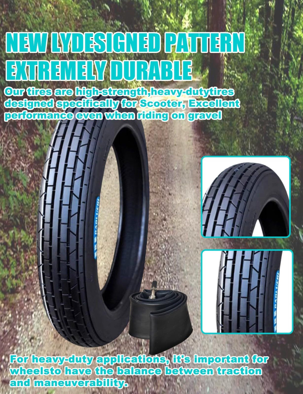 17 6PR TT Dirt Bike Tire and Inner Tube O97711