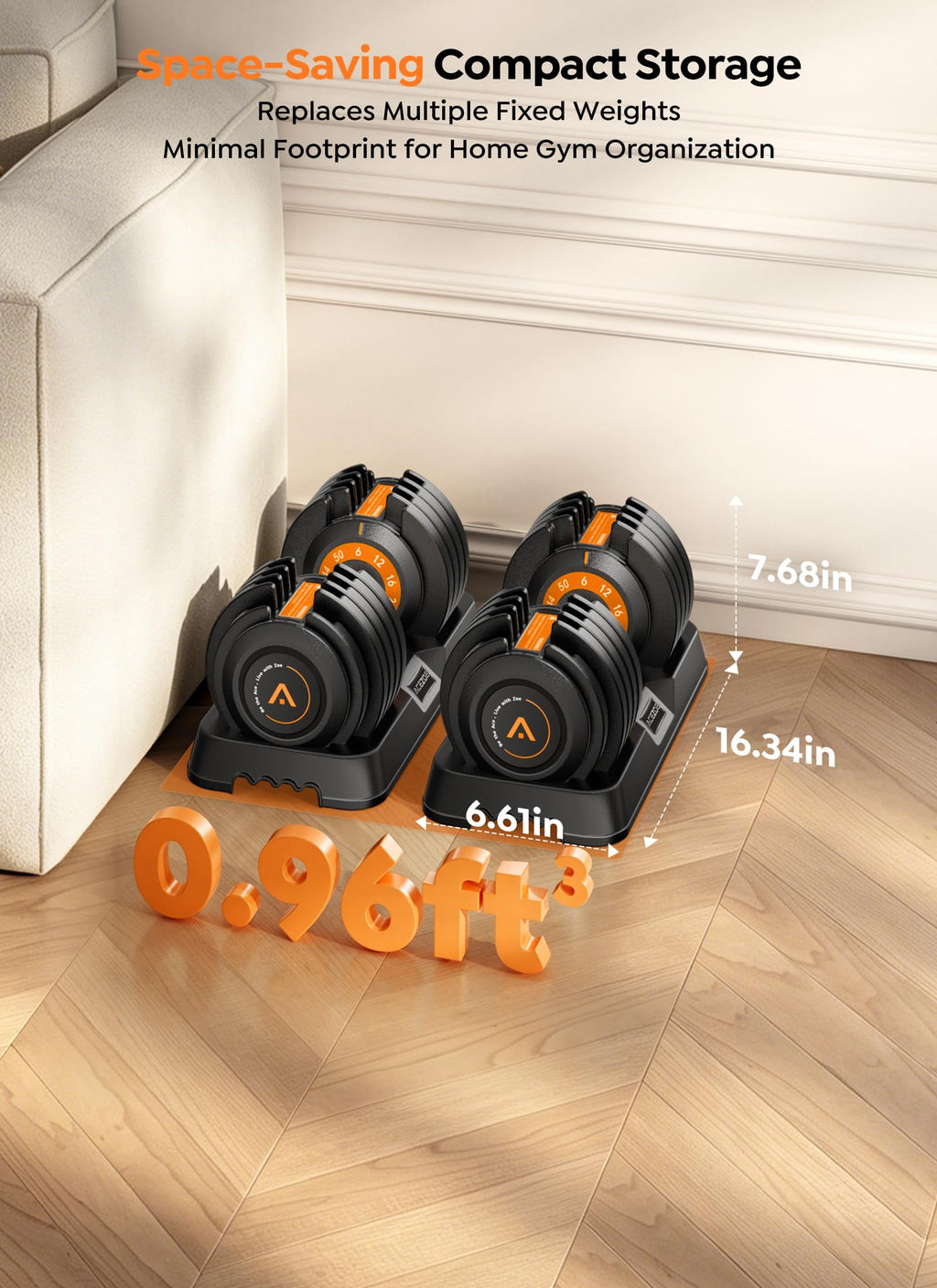Adjustable Dumbbell Set of 2 W74095
