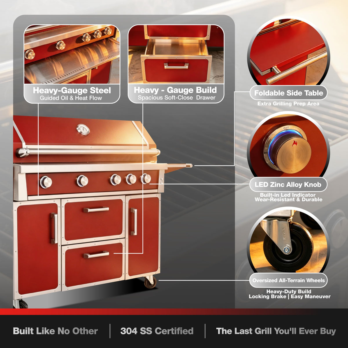 49" 99,000 BTU Stainless Steel Gas Grill Y98417