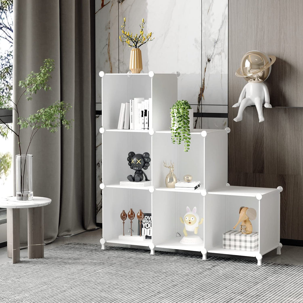 White 6 Cube Storage Organizer T5411