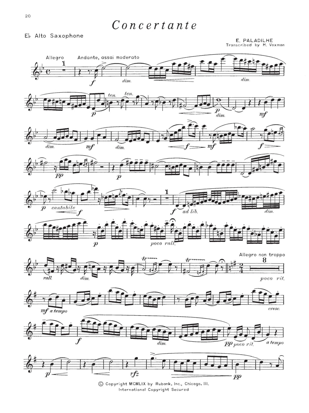 Alto Saxophone Songbook and Sheet Music Z127088