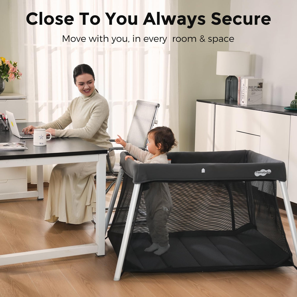 Foldable Portable Playpen with Mattress B9667