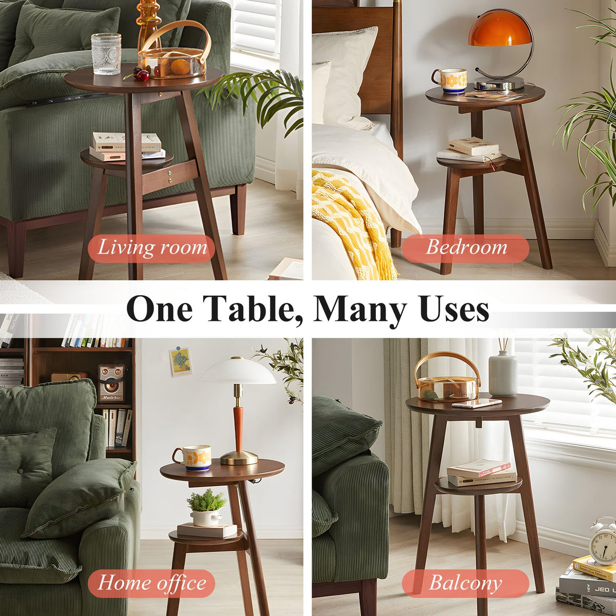 2-Tier Round Side Table T57413
