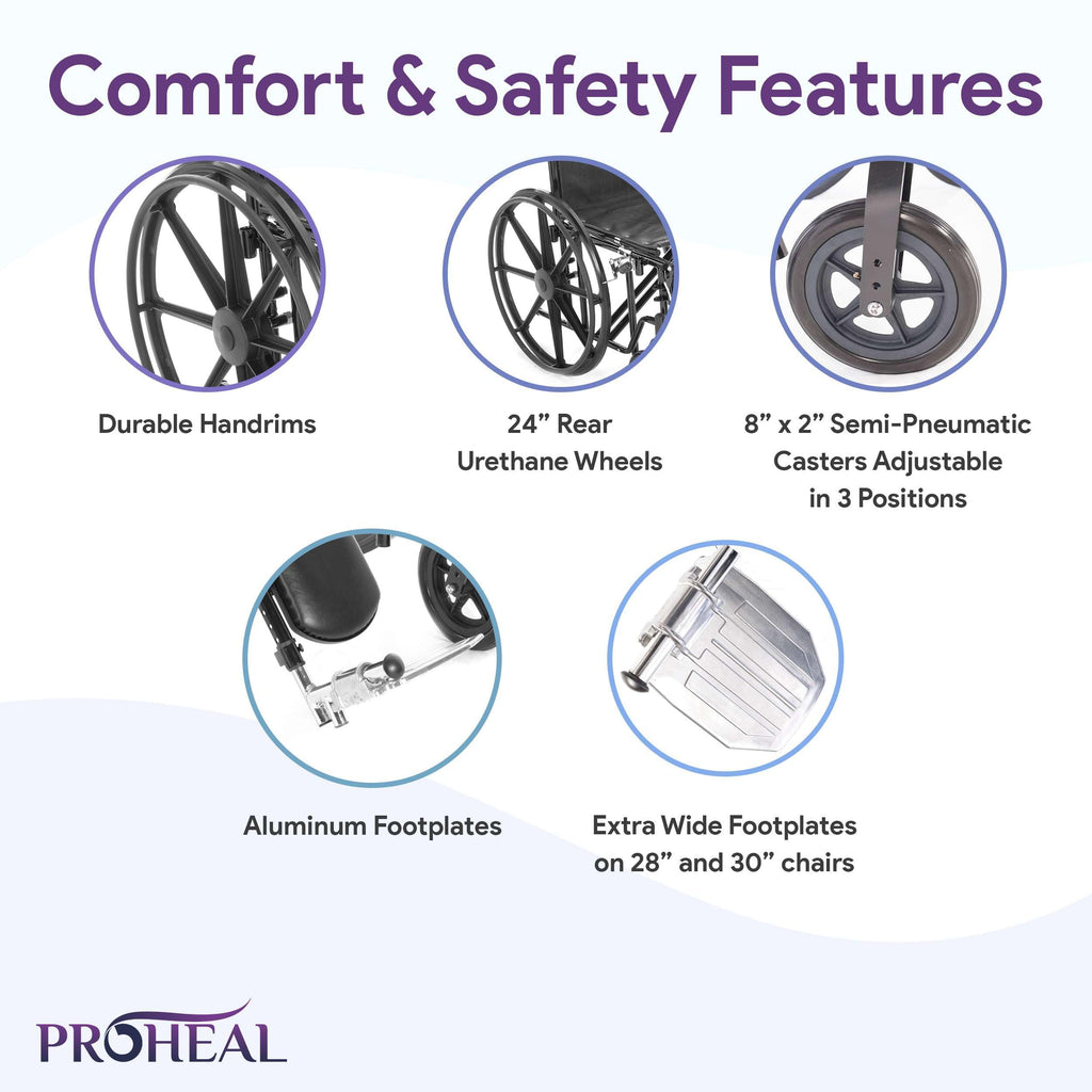 24" Heavy Duty Bariatric Wheelchair O153402