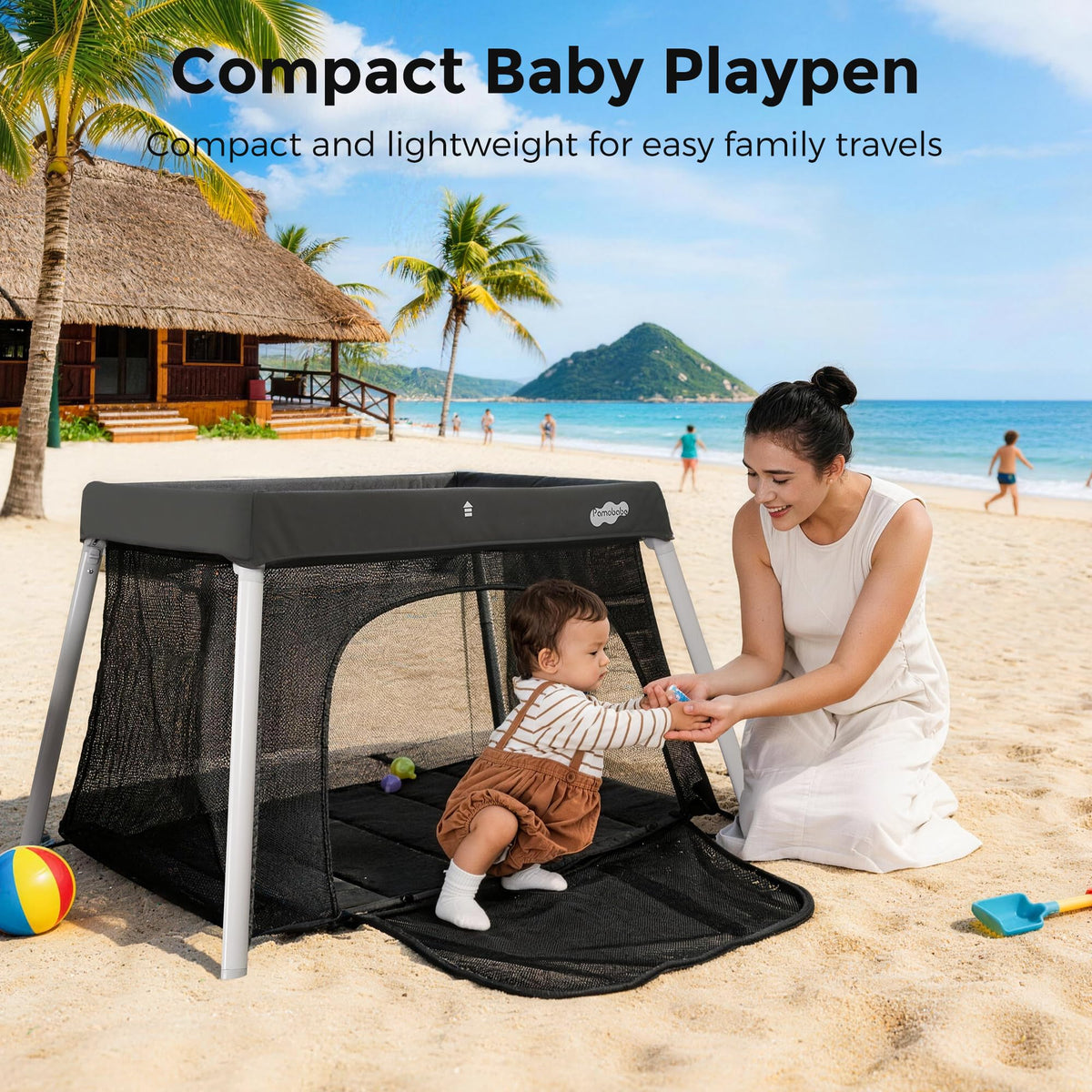 Foldable Portable Playpen with Mattress B9667