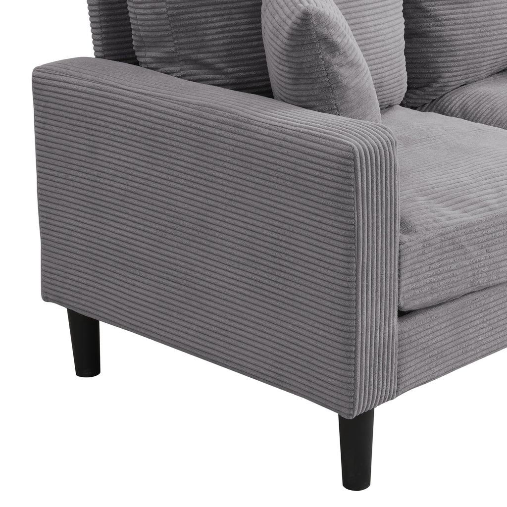 Light Gray Oversized Sleeper Sofa Chair D301