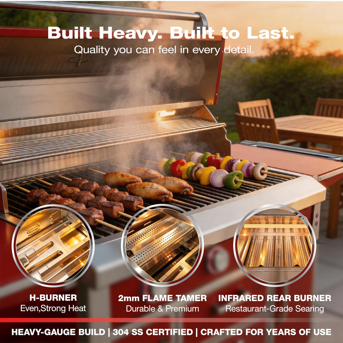 49" 99,000 BTU Stainless Steel Gas Grill Y98417