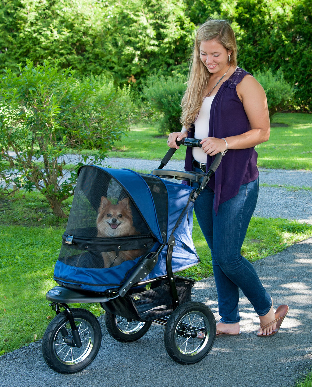 Navy Pet Stroller Y31320
