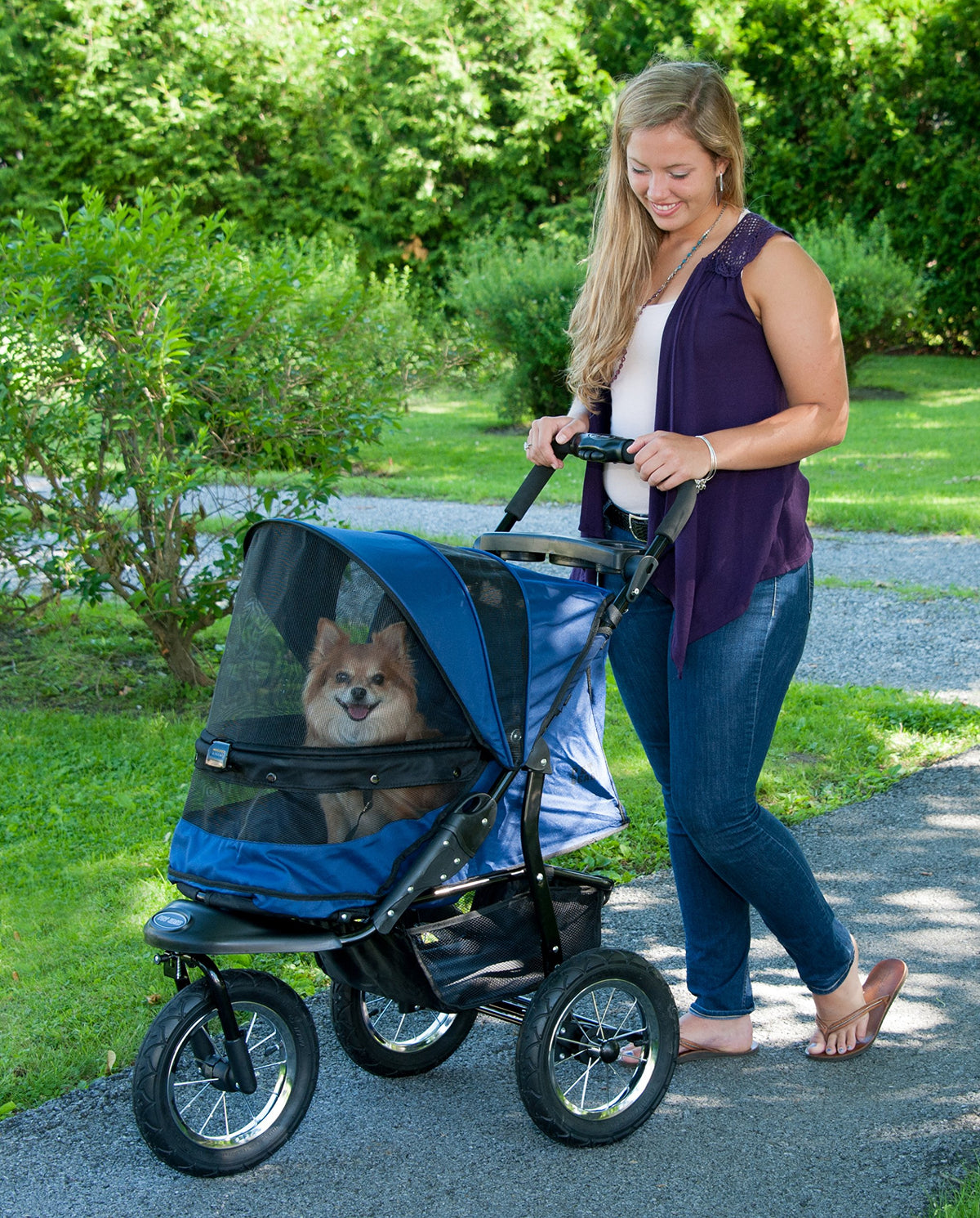 Navy Pet Stroller Y31320