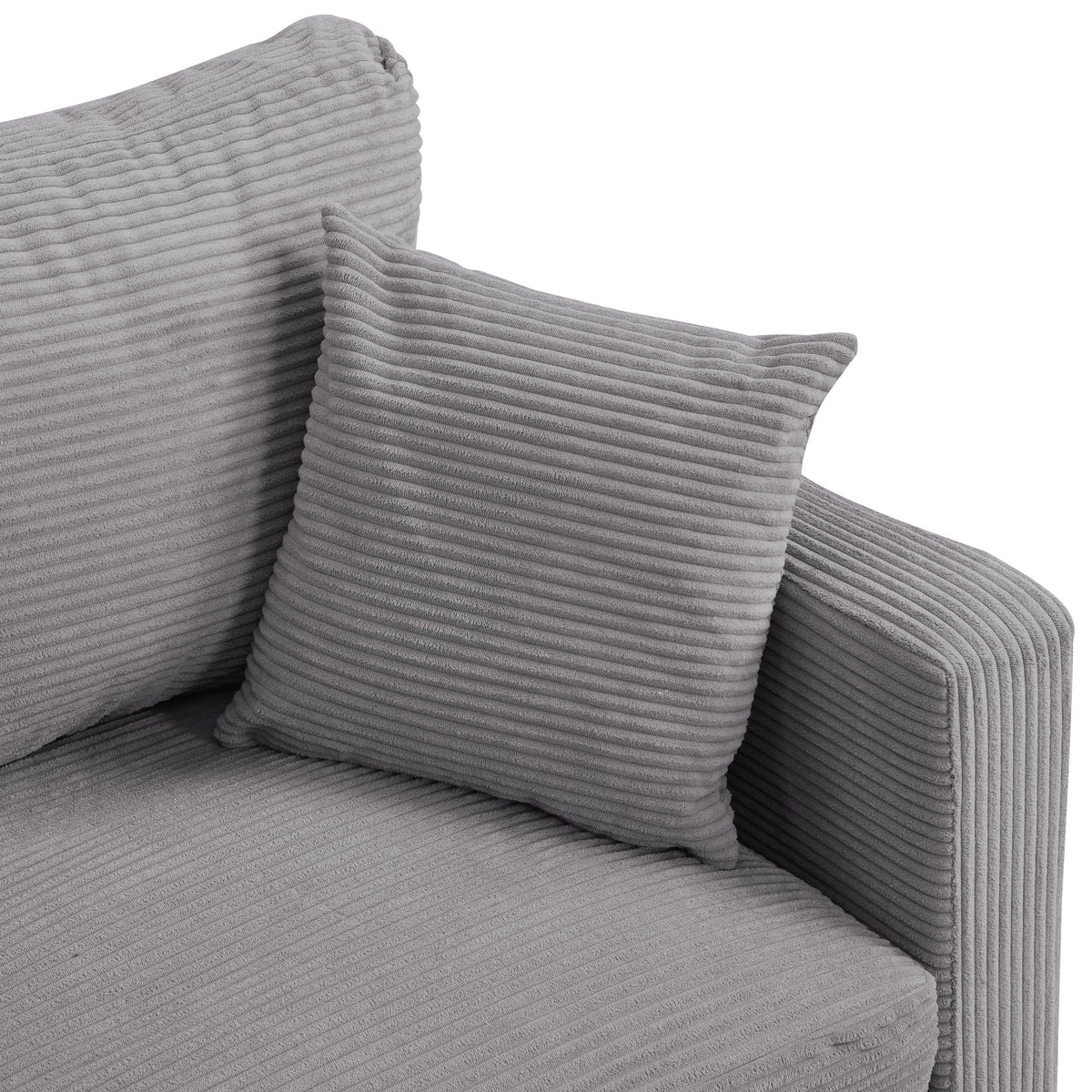 Light Gray Oversized Sleeper Sofa Chair D301
